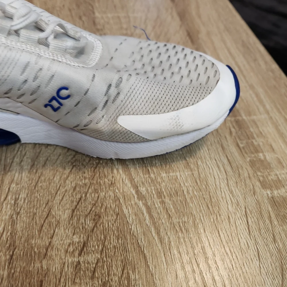 Nike White and Blue Athletic Shoes